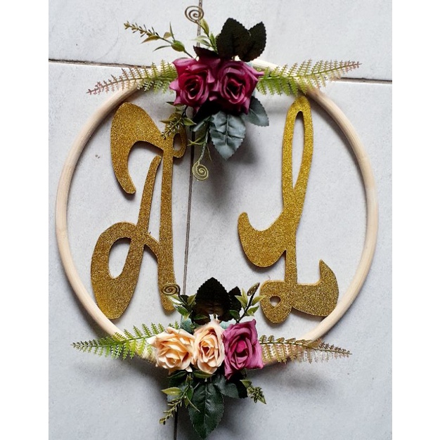 Huruf Timbul / Huruf Kayu 20 cm / Dekorasi Pelaminan / Huruf Timbul  20 cm polos