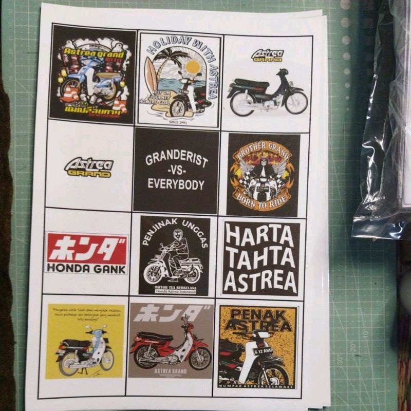 

Sticker Event Honda Astra 01 / Sticker Astrea Grand / Sticker Honda Gank