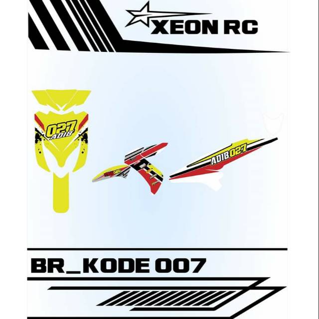 Decal Sticker XEON RC Full Body atau full body Variasi Xeon Rc