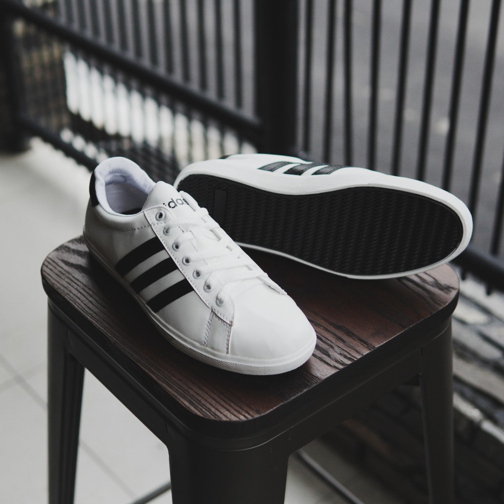 BRANDED !! Sepatu Adidas Neo Derby Putih Premium / Sepatu Pria Murah Kasual Sneakers Bertali Murah