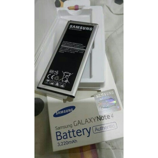 Baterai Batre Batere Battery Samsung Galaxy Note4 Note 4 100% Original