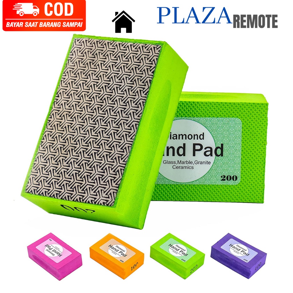 Diamond Polishing Hand Pad KACA BERLIAN LANTAI MARMER GRANITE KERAMIK 200#