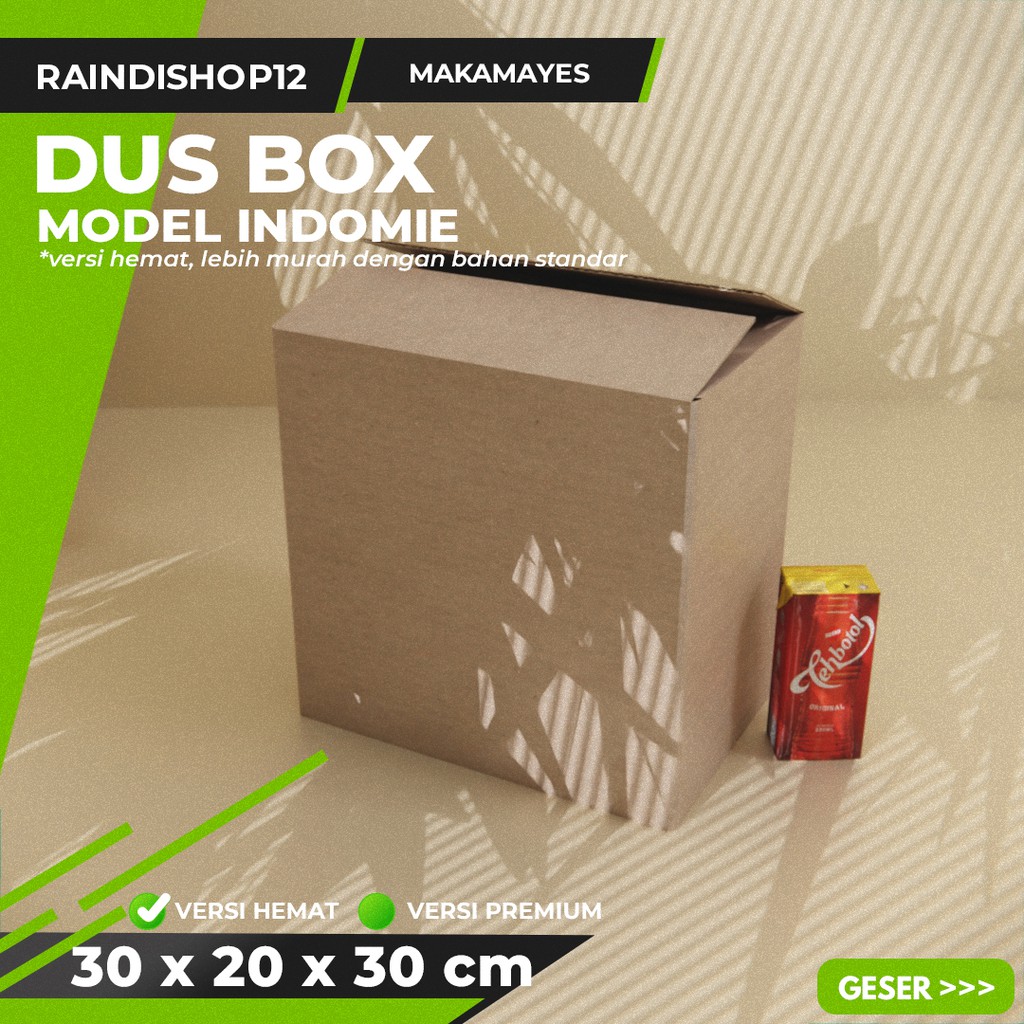 

BOX 30 X 20 X 30 CM KARDUS KOTAK KEMASAN PACKAGING KADO POLOS