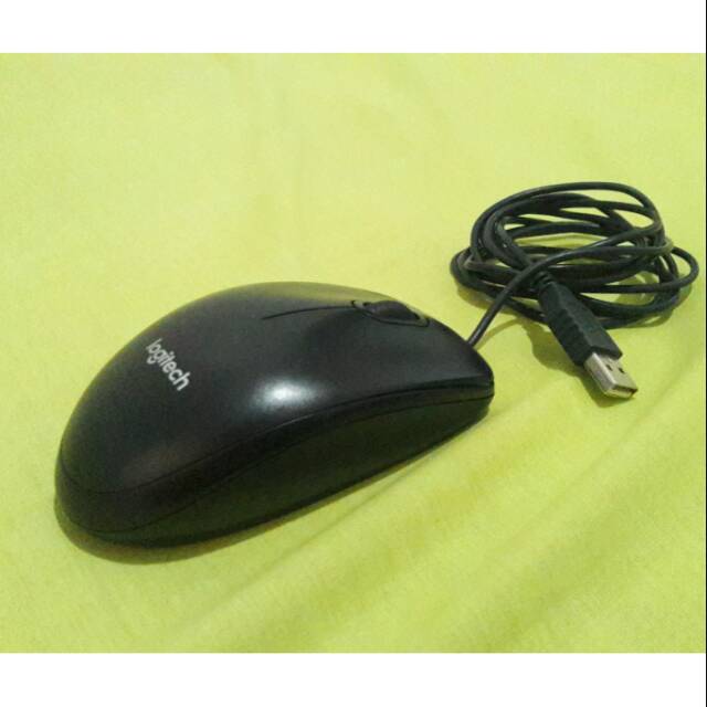 Mouse Logitech B100 HITAM (second/bekas/preloved)