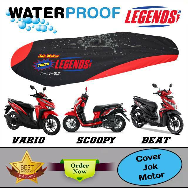 Cover Jok Motor / Sarung Jok Motor / SCOOPY / BEAT / GENIO / Anti Air / Tahan Air / Waterproof