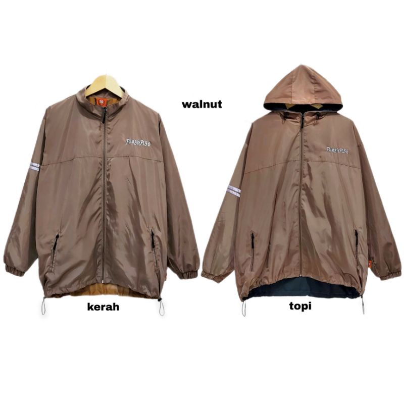 Jaket Olahraga/OUTDOOR/UNISEX/ld 120-130-150/parasut @didas/JUMBO-Walnut
