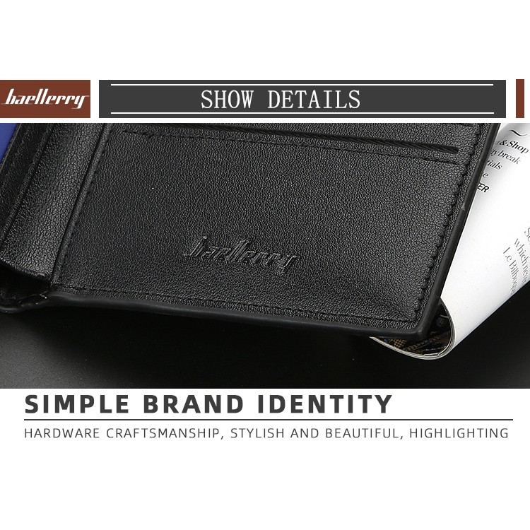 BAELLERRY ORIGINAL D1835 Dompet Pria Model Pendek Import-6
