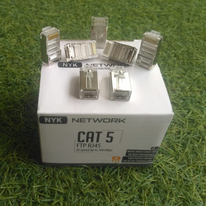 Jual Konektor LAN RJ45 / RG45 FTP Cat5 Cat5e Diskon