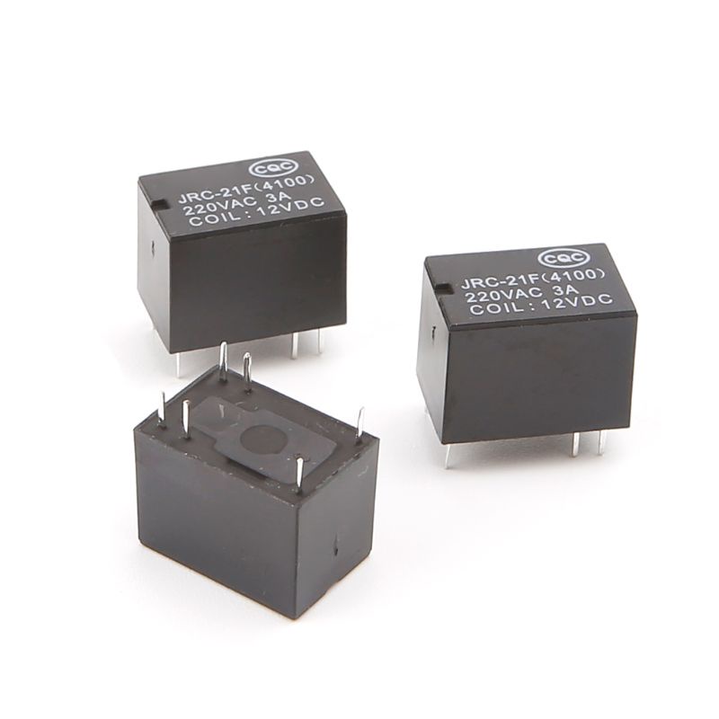 Gro 10pcs JRC-21F 4100untuk DC Mini Power Relay 6-pin PCB Mount Circuit Board Relays