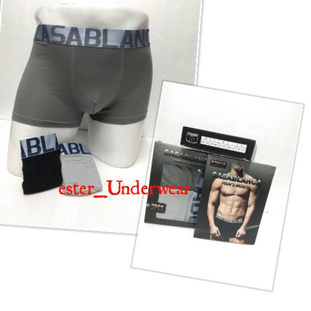 Celana Boxer Casablanca C 2039 ISI  2Pcs | Boxer Casablanca