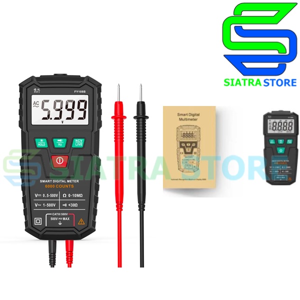 FUYI FY108A Smart Multimeter Digital Otomatis|Multitester mini Cerdas