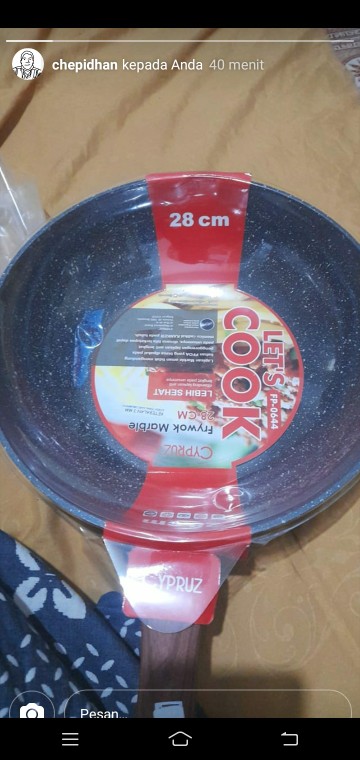 Cypruz Fry Wok Marble Series 28cm Fp-0644