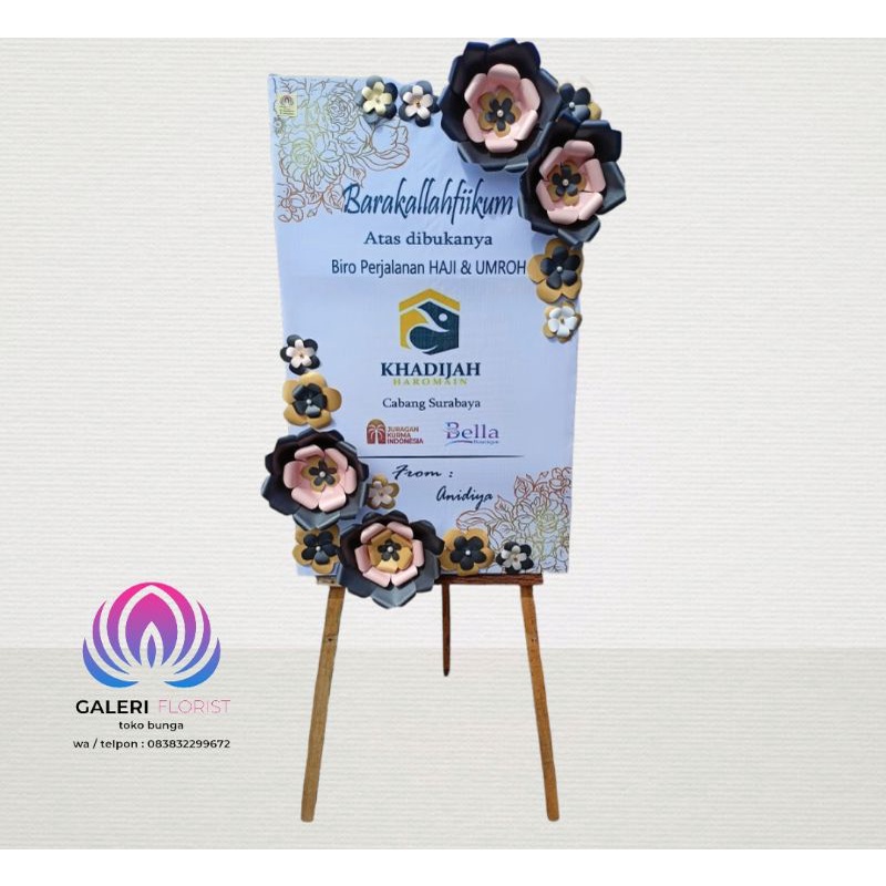 bunga papan kertas surabaya/paper flower