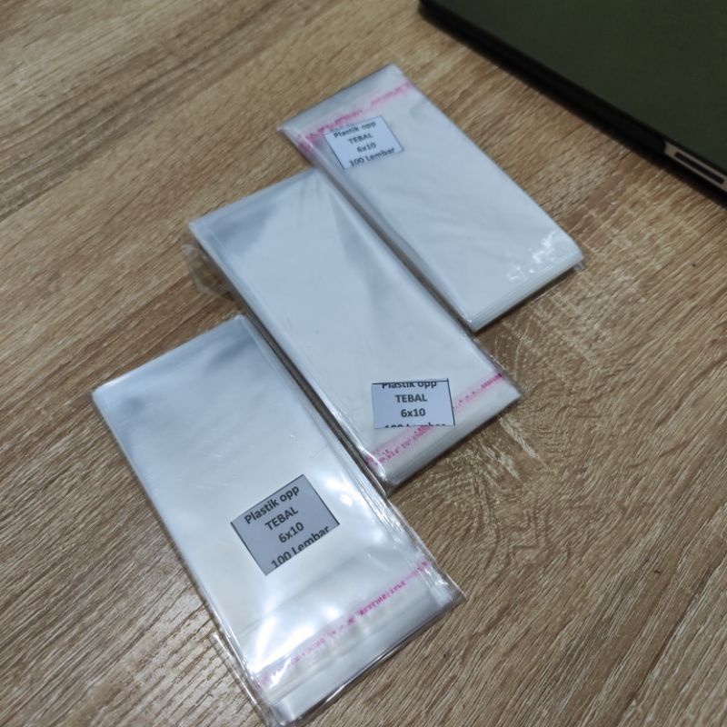 

Plastik Opp 6x10+3cm TEBAL 026/052 micron Snack Kue Roti