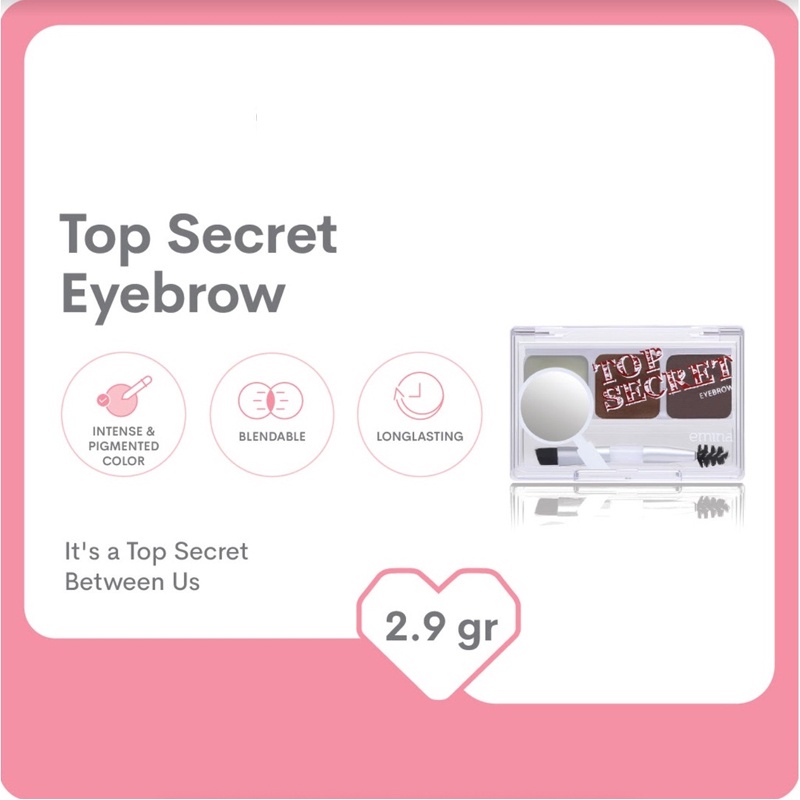 Emina Top Secret Eyebrow Kit - 2.9 gr