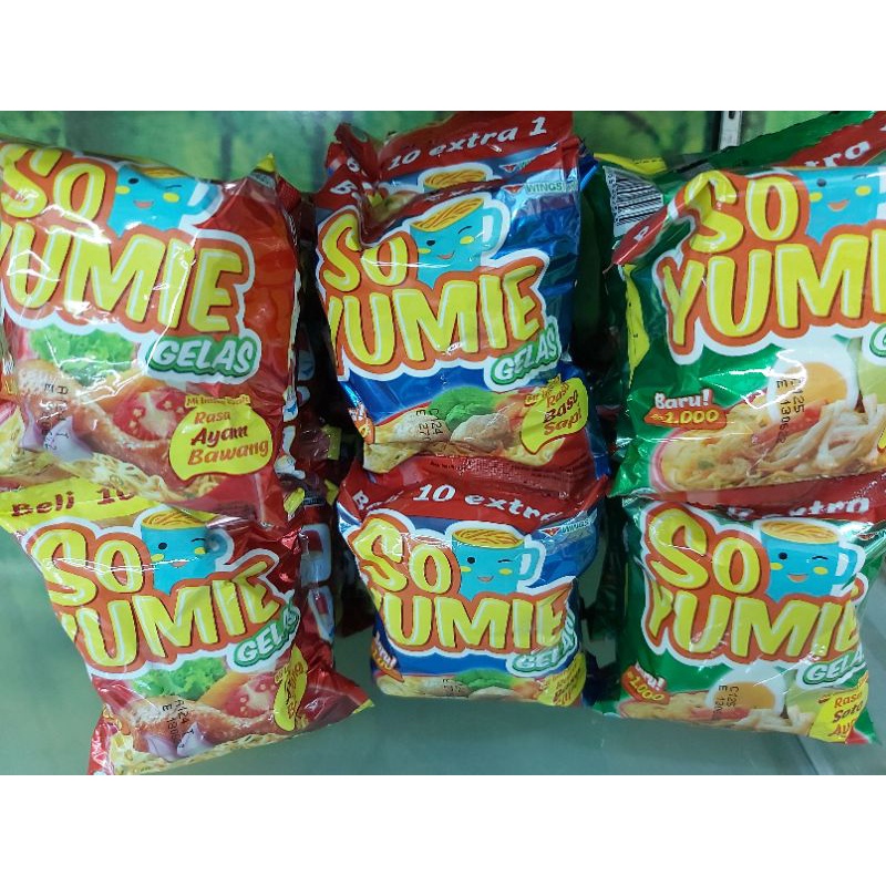 

Mie Gelas So Yumie isi 10 pcs Rasa Bakso/Soto/Ayam