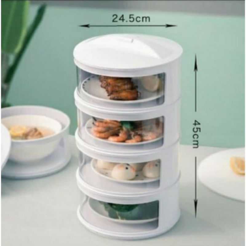 Rak makanan 4 susun.