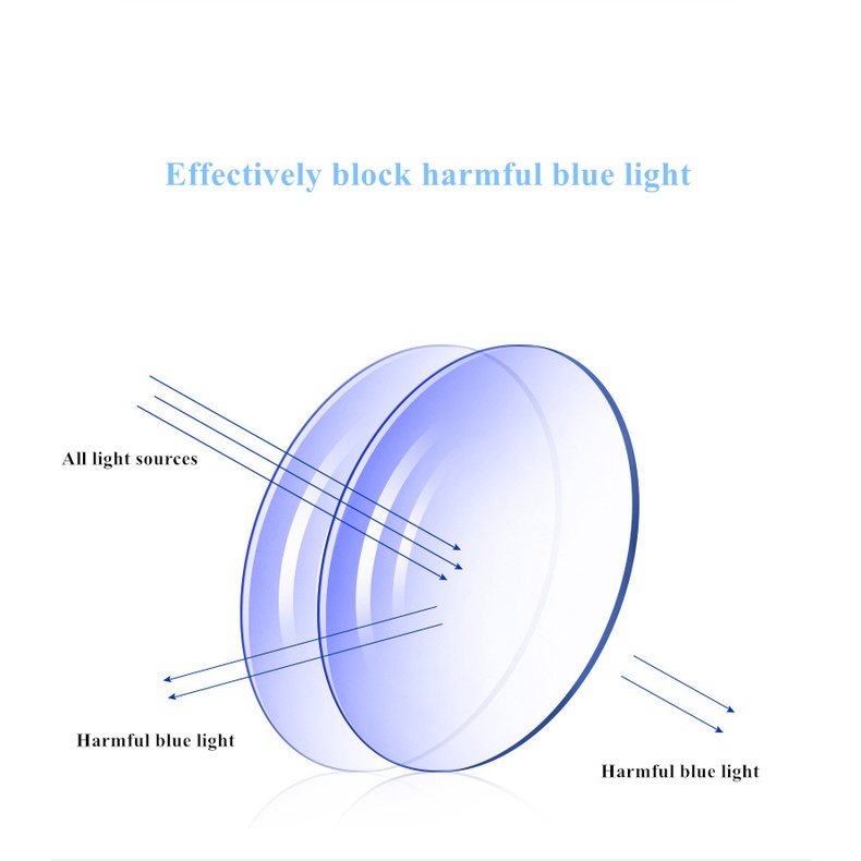 Computer Anti Radiation Photochromic Eyeglasses Square Frame Cermin Mata For Women Men