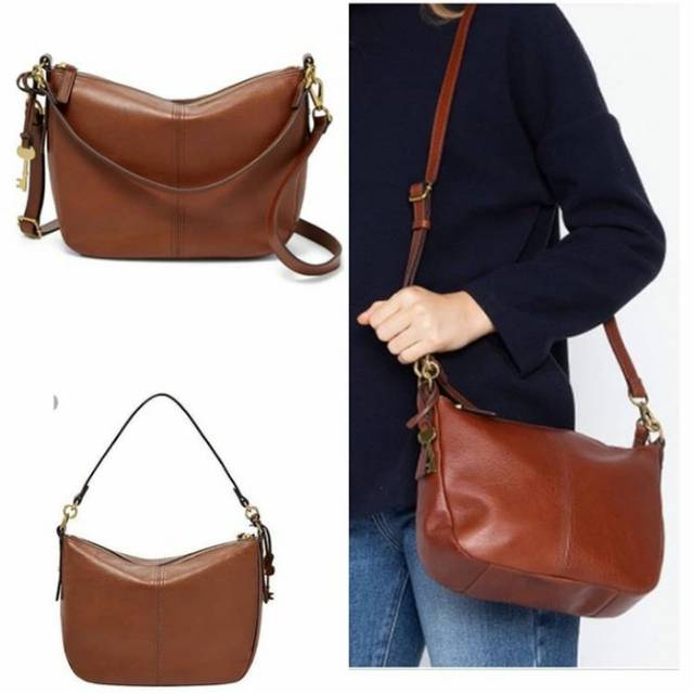 TAS FOSSIL JOLIE CROSSBODY BROWN ORIGINAL Shopee Indonesia