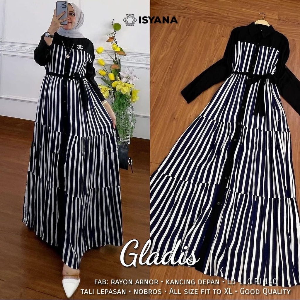 gladis gamis jumbo maxy pakaian baju syari long dress dres maxi panjang adem polos ld 110 xxl bigsiz