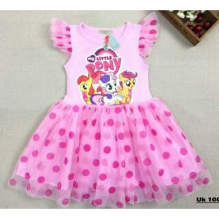 SALEEEEEEE !!!!!!!! Dress Anak Perempuan Pony Polka 2W/ Dress Anak Perempuan Import