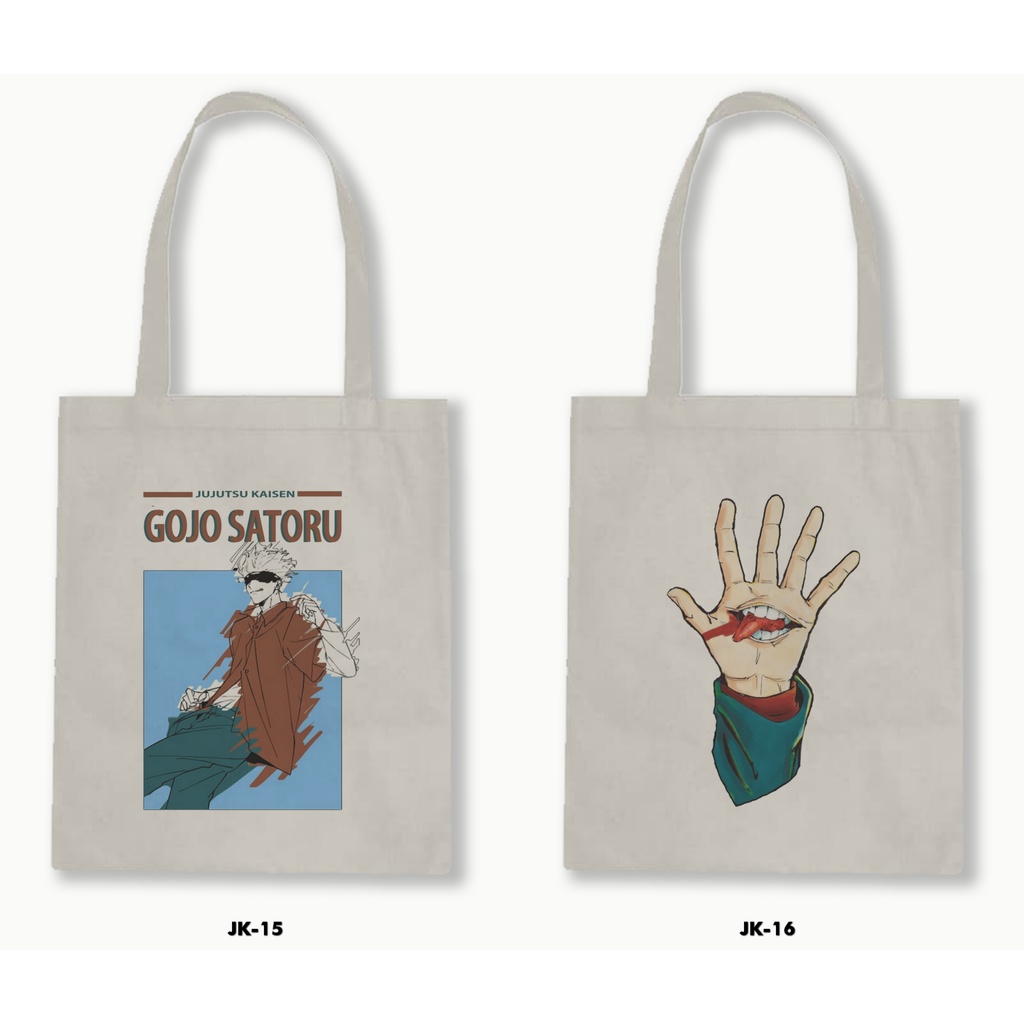 TOTE BAG BLACU - JUJUTSU KAISEN /ANIME/MANGA 01