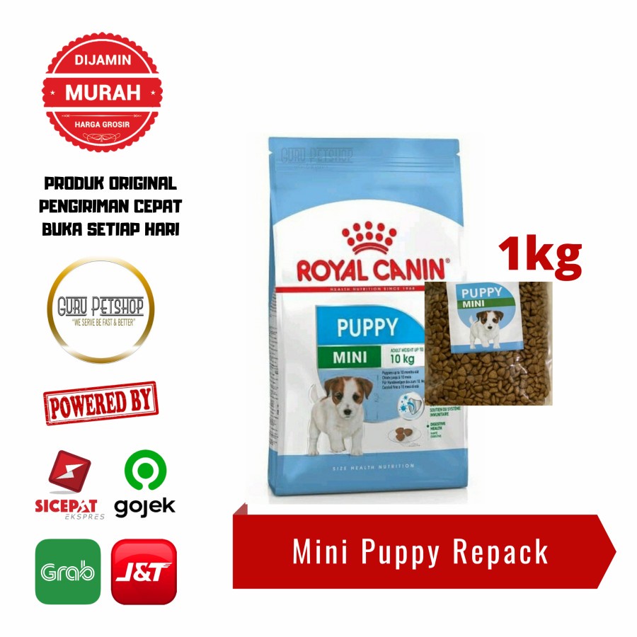 Royal Canin Mini Puppy 1kg Rpack Makanan Anak Anjing Mini - 1kg Rpack