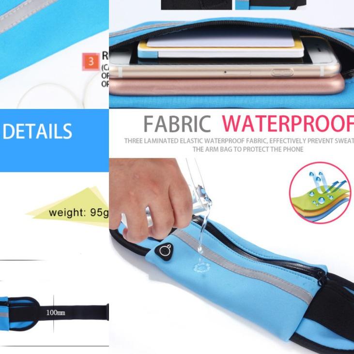➳ Tas Olahraga tas pinggang Olahraga Waterproof Kantong HP Olahraga ☼