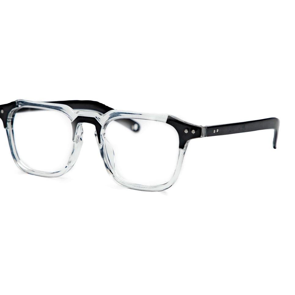 W38D Frame Kacamata Pria Cowok Laki Photocromic Anti Radiasi Bluecromic Minus Fashion Keren Original