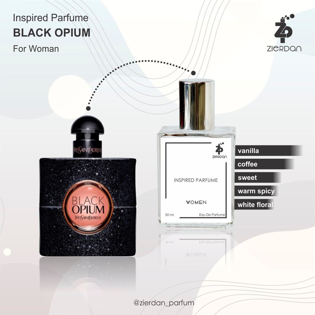 Zierdan Inspired Parfum Black Opium Parfume Farfum Minyak Wangi Tahan Lama Wanita Cewek