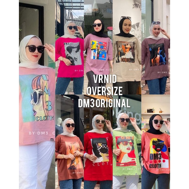 VRN ID - ATASAN KAOS VIRAL DM3/ ATASAN OVERSIZE DM3/KAOS DM3/OVERSIZE/FASHION WANITA