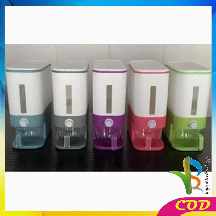 

RB-C203 DISPENSER BERAS 12KG RICE BOX TEMPAT PENYIMPANAN BERAS OTOMATI - C203, ABU
