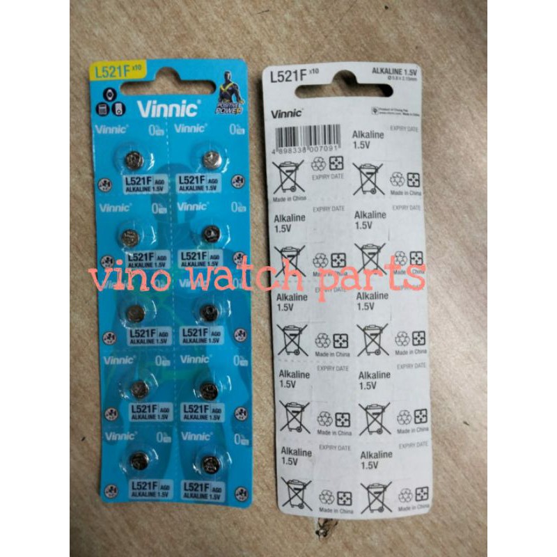 Baterai Jam Tangan Vinnic 521 , Battery Jam Vinnic L521F
