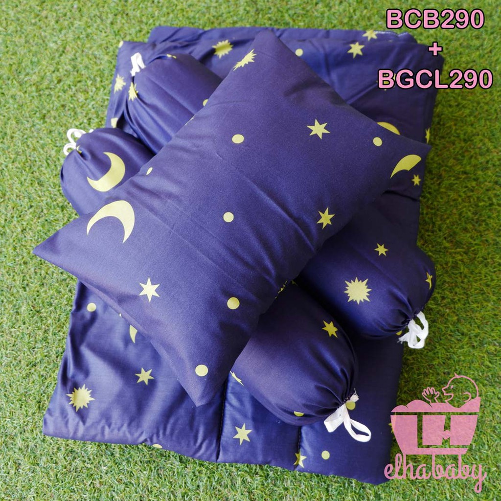 Elhababy bed cover bedcover bayi set motif murah selimut premium matras kasur  bayi karakter