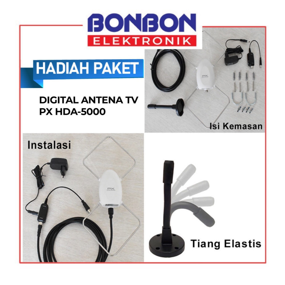 Bundling Sharp Set Top Box STB-DD001i + Antena Digital PX HDA-5000