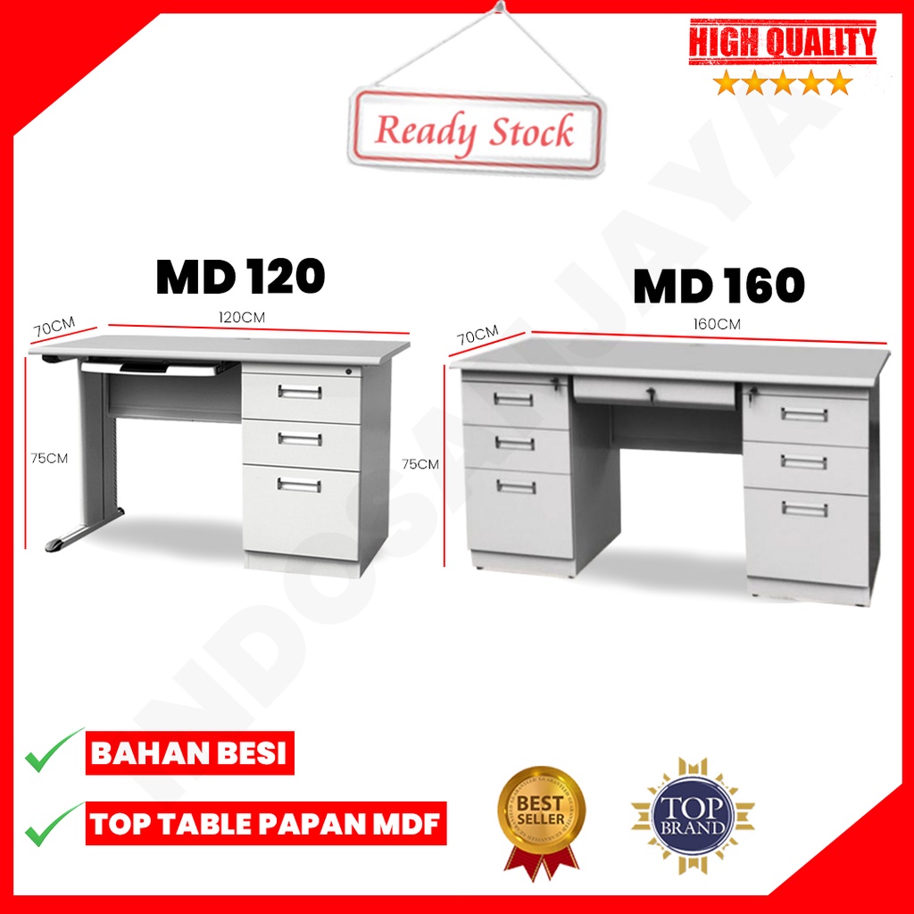 Meja Kantor Besi Meja Tulis Besi