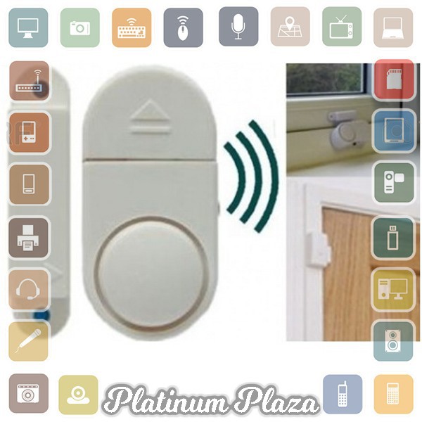 Alarm Pintu Rumah Anti Maling - White`5ZERUW-