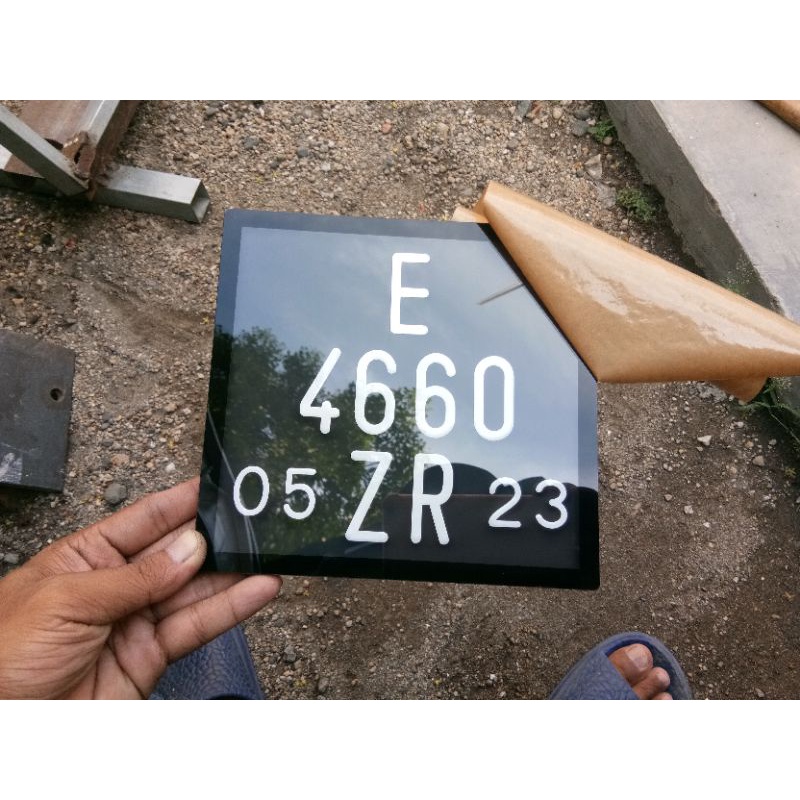 plat nomor vespa / matic / dll / model custom 1pcs