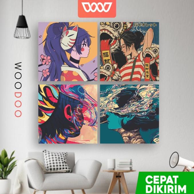 WOODOO - Hiasan Dinding Dekorasi Kamar Jepang Wall Decor - JZ 30-37