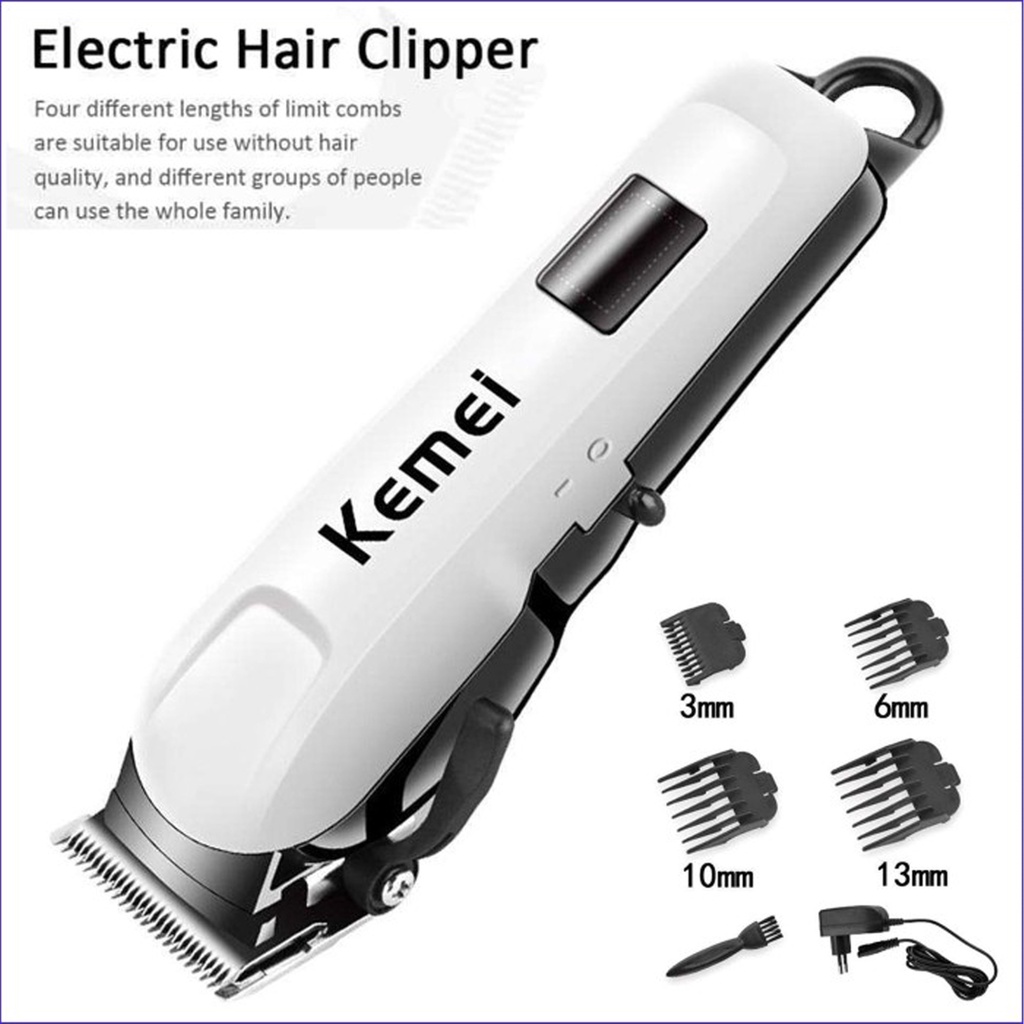 Hair Clipper Kemei KM-809B Mesin Cukur Rambut Elektrik Charger