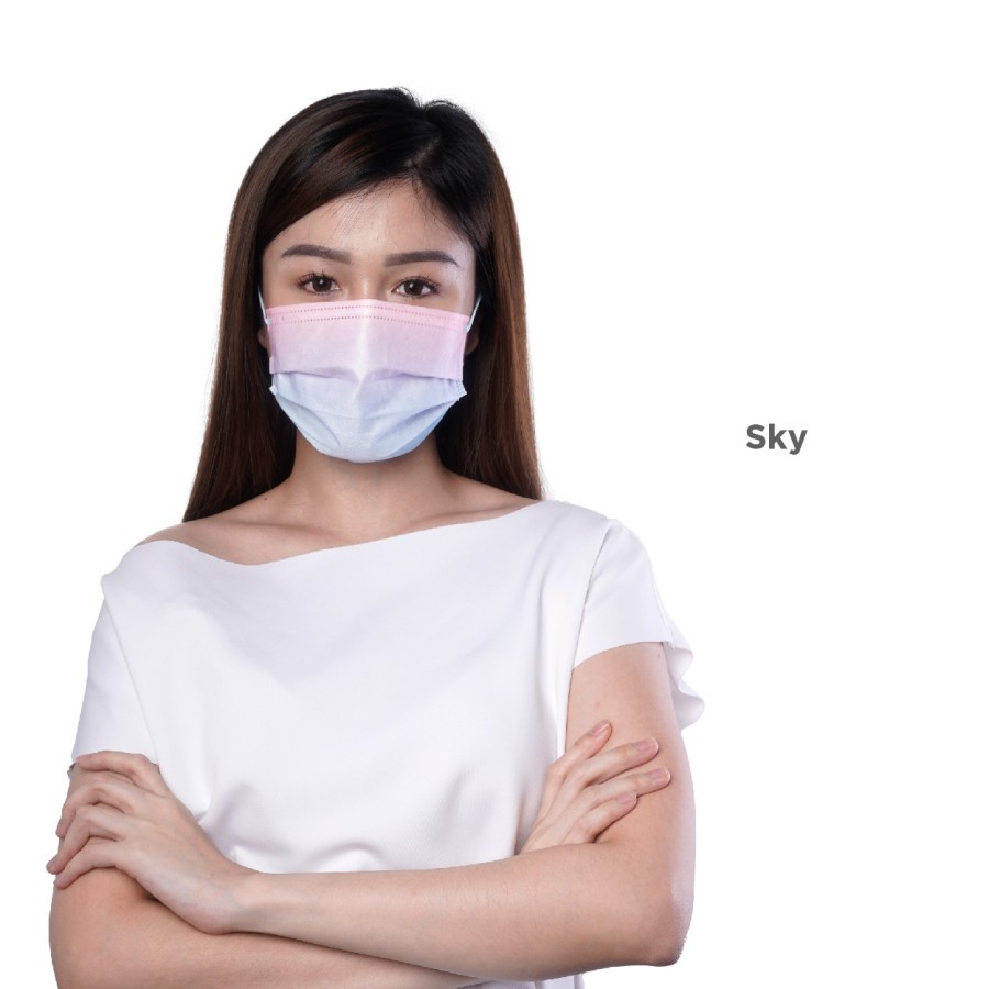 Vio Mask Vio 99 Spectrum Masker Medis 3 Ply Perbox Isi 10 - Sky