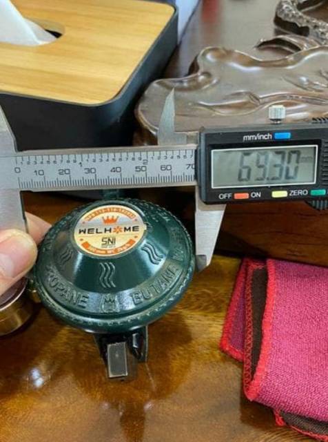 Kepala Gas/Regulator Gas WG-118/kepala gas pake meter