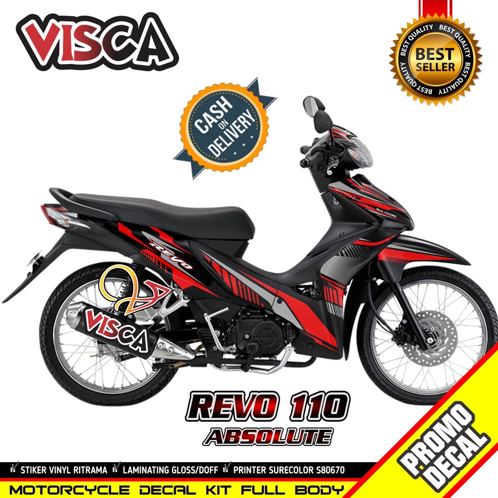 Decal Revo Absolute 110 Full Body Decal Absolute Revo Full Body Stiker Revo Absolute 110 Full Body S