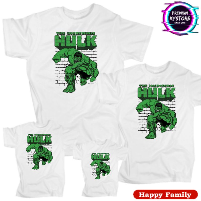 kaos anak pria motif hulk baju pria Edisi Famili S,M,L,XL,XXL