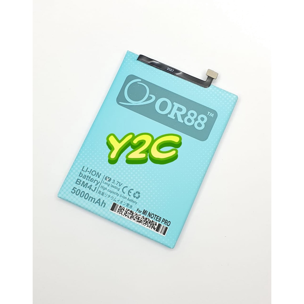 BATERAI DOUBLE POWER OR88 XIAOMI BM4J / REDMI NOTE 8 PRO / BATERE / BATRE / BATRAI / BATREI / BATU