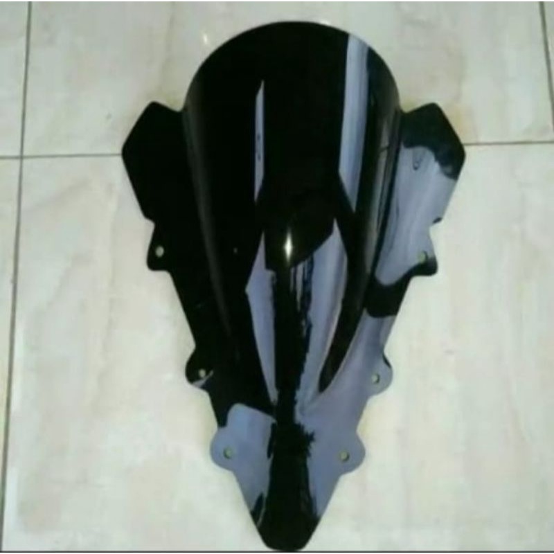 Visor Yamaha R15 V2 Hitam Transparan Tebal