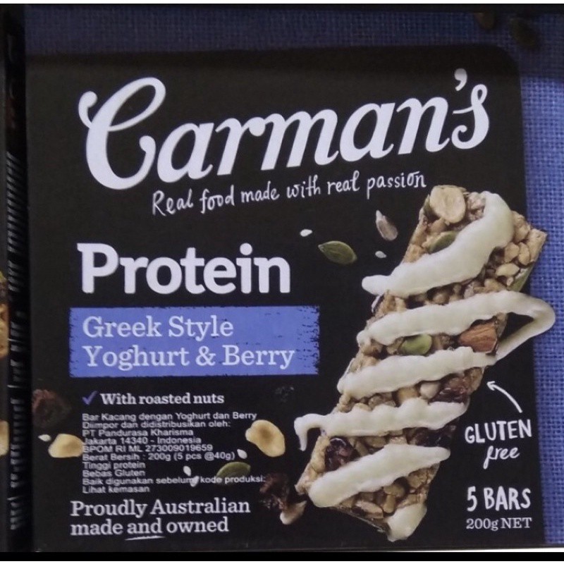 

Carman’s Protein Greek Style Yoghurt & Berry 200gr