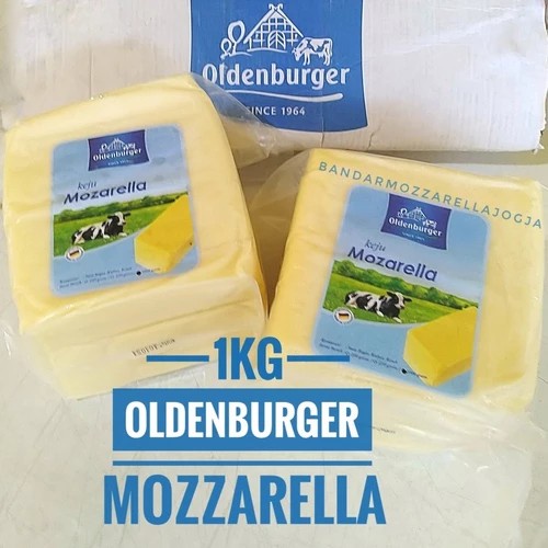 

Keju Mozarella Halal Impor 1 kg Super Meler