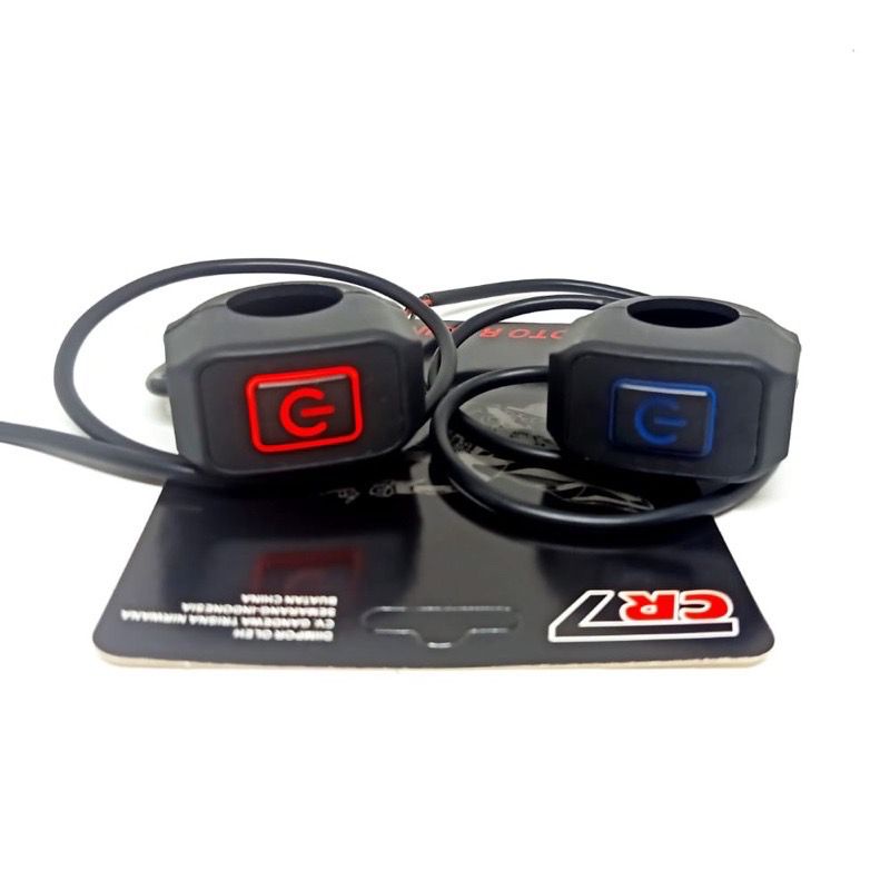 Saklar Stang Lampu Led Power Button On Off Led Motor Adv Ninja Fu Vixion Nmax Rx King Fino Scoopy Dl