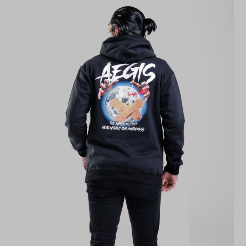 jaket hodie indigo Aegis Original / jaket  hodie indigo limited edition / jaket hodie pria simple / hodie indigo